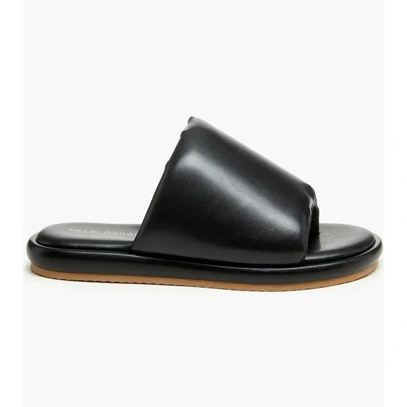 Kelsi Dagger Puffy Traveler Slide Sandal Black Size 7 - Picture 2 of 6